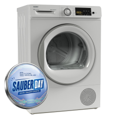 Secadora con bomba de calor SAUBER SERIE 5-DR8025V 8 kg e blanco