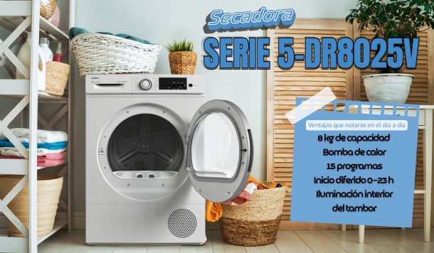 Secadora Sauber Serie 5-DR8025V